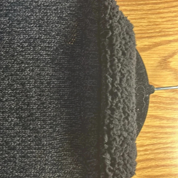 Oscar De La Renta Gray Full Zip Long Sleeve Sherpa Collar Sweater Pullover Men M - Picture 4 of 6